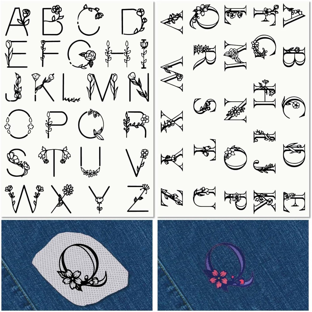 Sewing Kit - Letter A-Z Water Soluble Embroidery Stabilizers