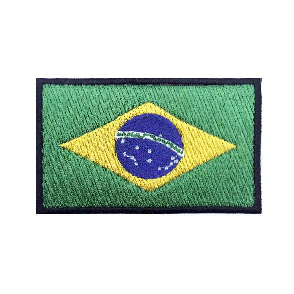 Velcro Sew On - Brasil Cờ Brasil Miếng Dán Tay
