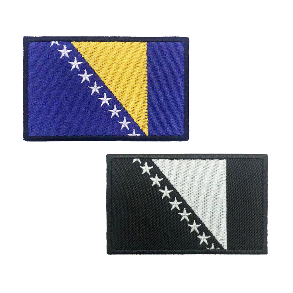 Velcro Sew On - Bosnia Và Herzegovina Cờ Miếng Dán