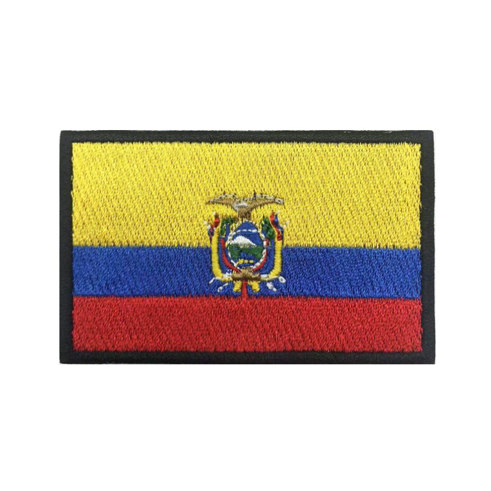 Velcro Sew On - 1PC Ecuadorian flag Ecuador Patch Stripes