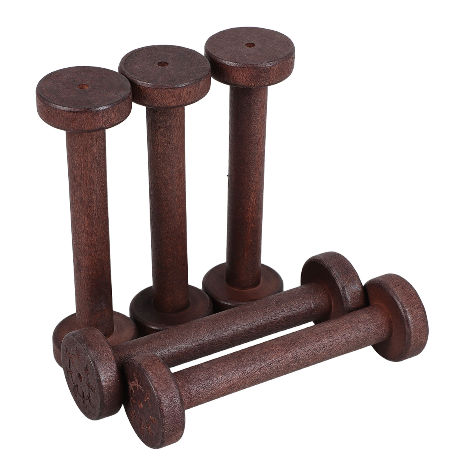 5Pcs Wooden Spools for Crafts  - đánh giá và giá Bobbin Organizer Box