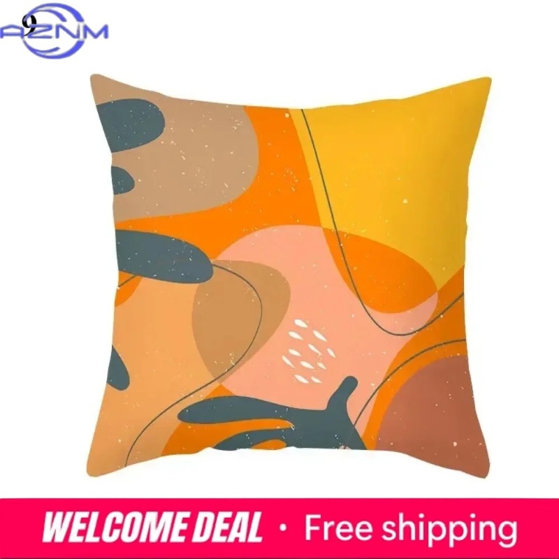 Boho Orange Abstract Cushion C - đánh giá và giá Century Textile & Sewing Supply Saskatoon Sk