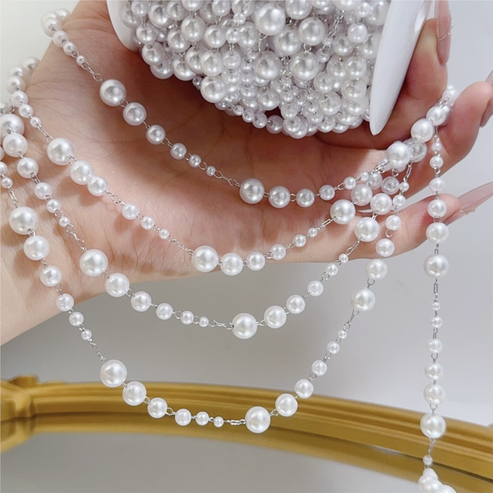 1meter 3-8mm Faux Pearl Beadin - đánh giá và giá Sewing Production