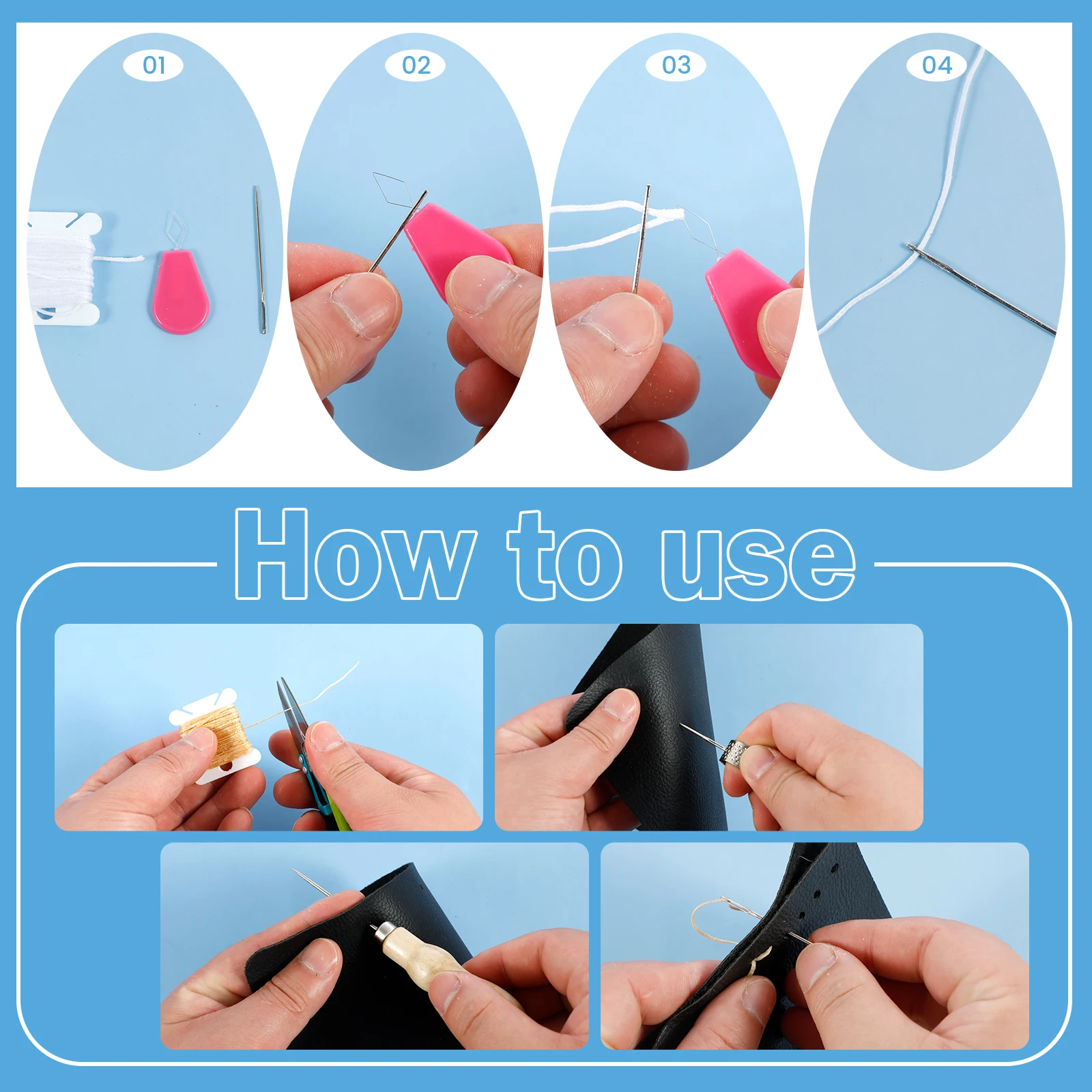 Leather Upholstery Repair Sewi - đánh giá và giá Leather Needle Heavy