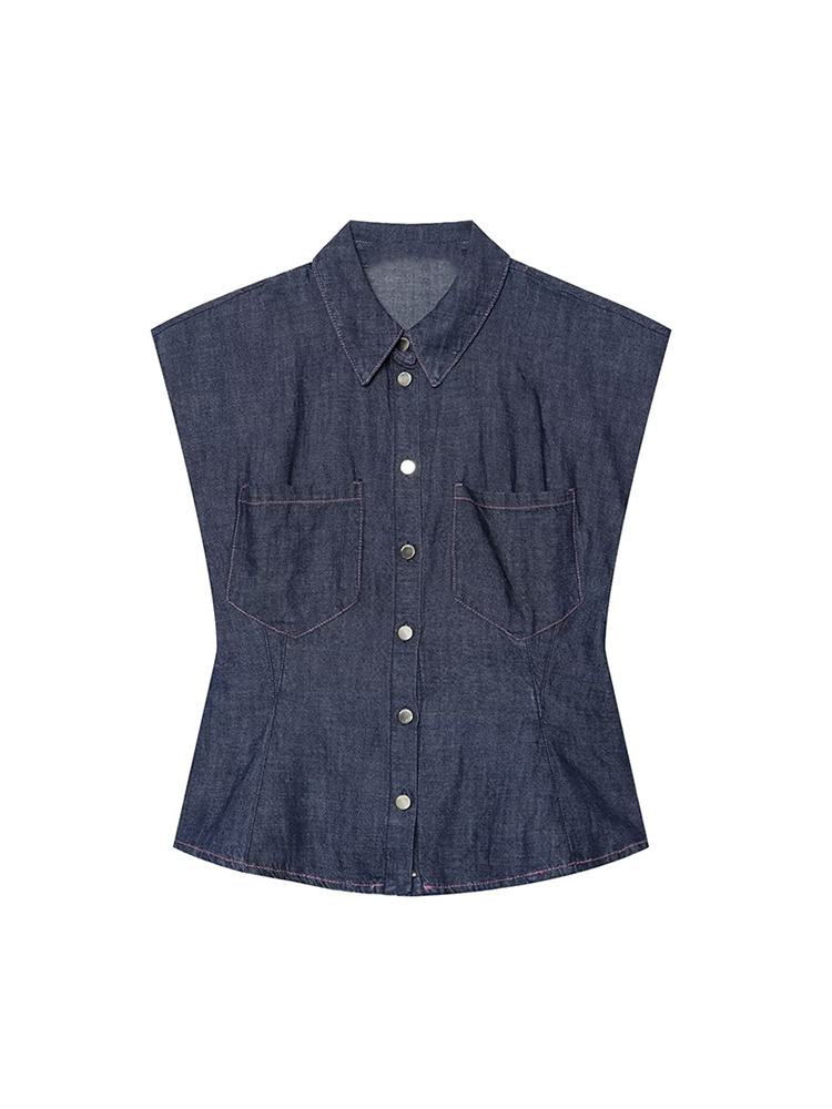 TFMLN Women Denim Pant Set Chi - đánh giá và giá Shoulder Pad Set In