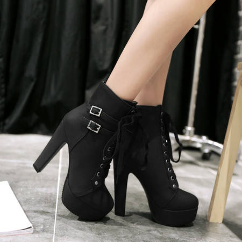 Winter Women Platform Ankle Bo - đánh giá và giá Sewing Fleece