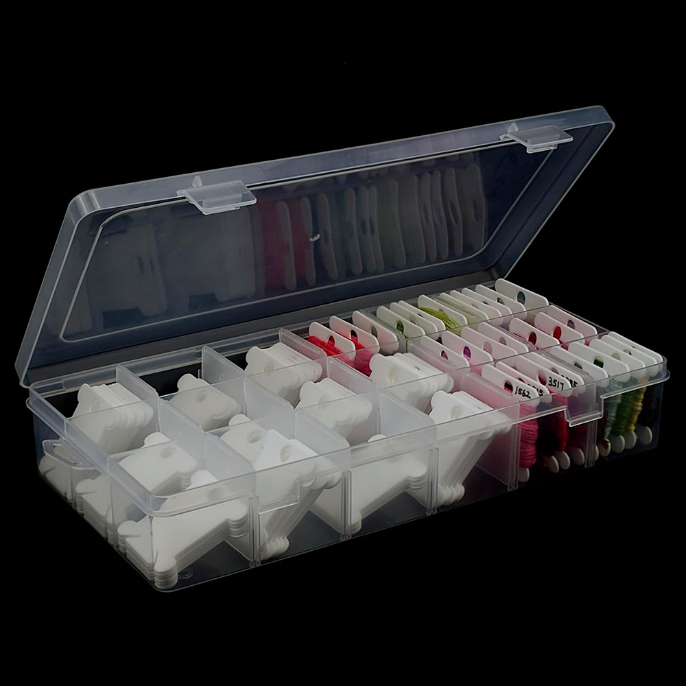 Embroidery Floss Organizer 18  - đánh giá và giá Bobbin Organizer Box