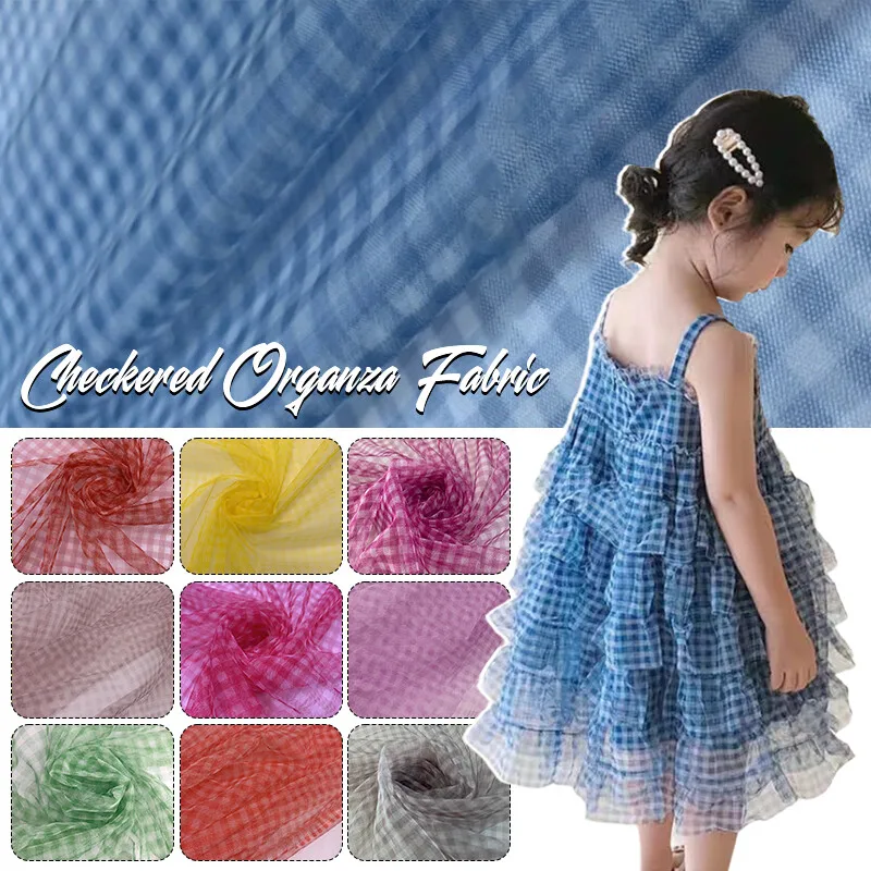 90x150cm Check Mesh Fabric Tra - đánh giá và giá Sewing Batik