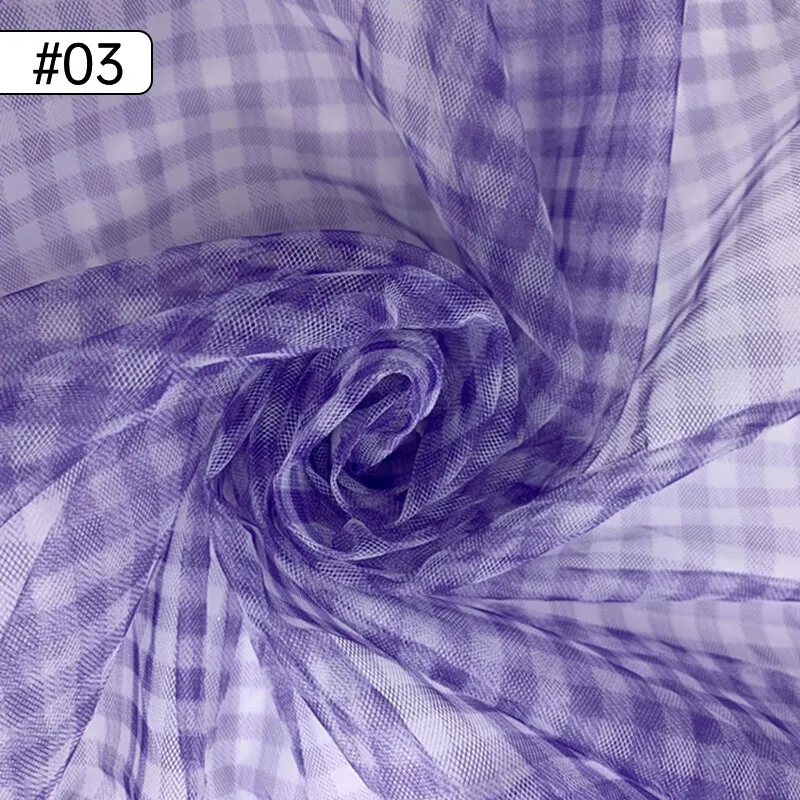 90x150cm Check Mesh Fabric Tra - đánh giá và giá Sewing Batik