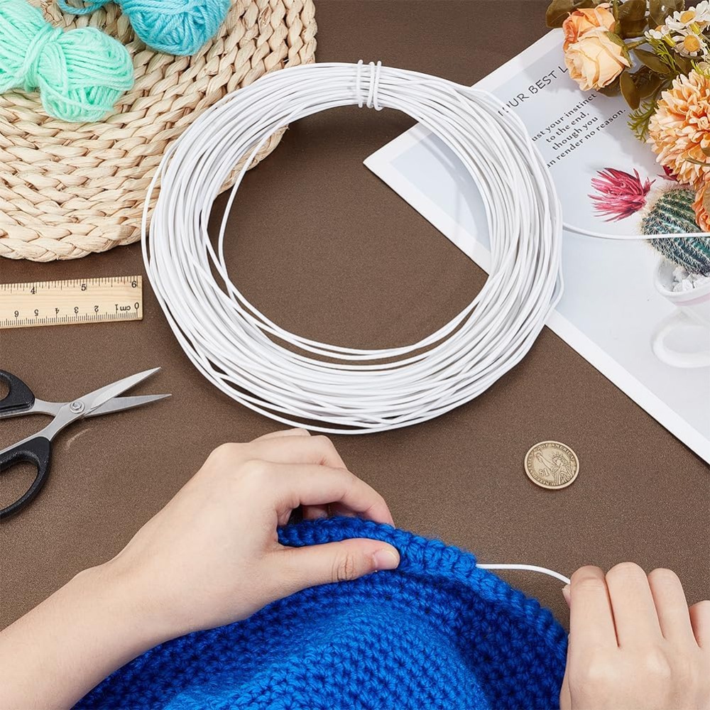 30m White Millinery Wire 2mm D - đánh giá và giá Sewing Kit