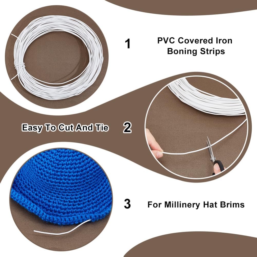 30m White Millinery Wire 2mm D - đánh giá và giá Sewing Kit