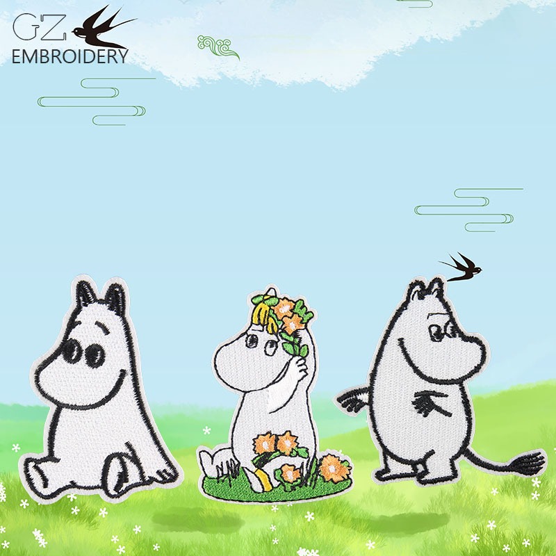 Moomin Cute Cartoon Embroidere - đánh giá và giá Sewing Repair