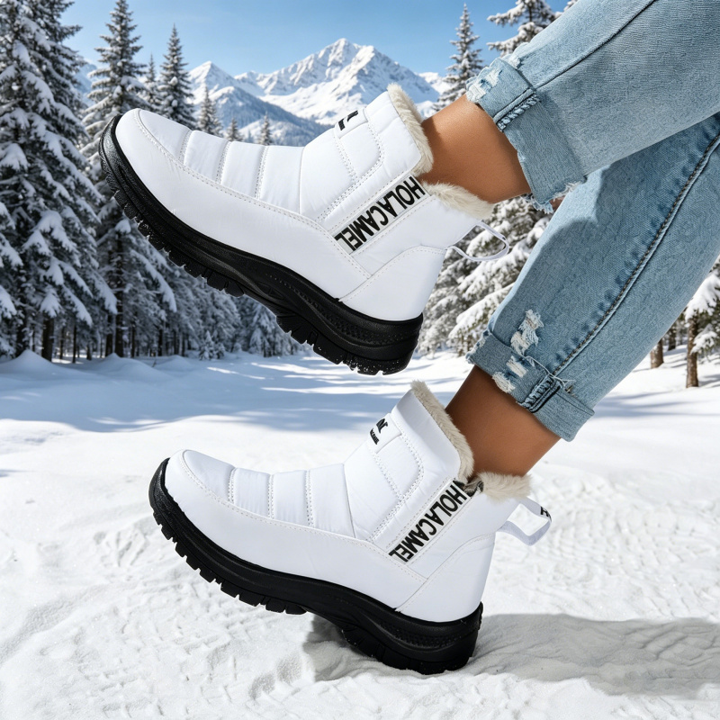 Women's snow boots with thick  - đánh giá và giá Sewing Fleece