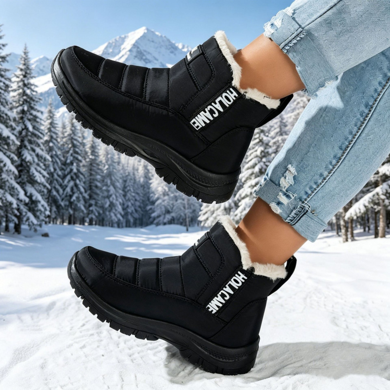 Women's snow boots with thick  - đánh giá và giá Sewing Fleece
