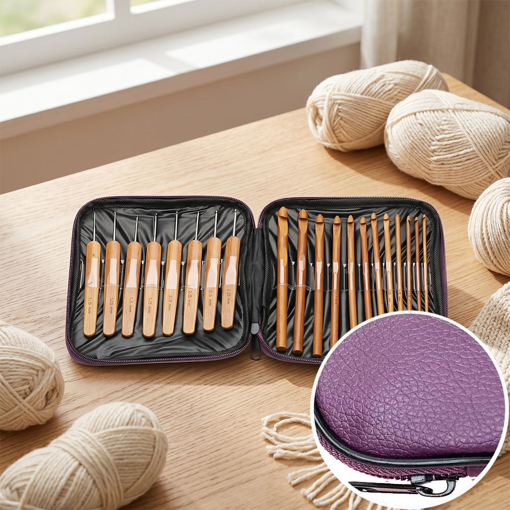 74pcs Bamboo Crochet Hooks Set - đánh giá và giá Sewing Kit