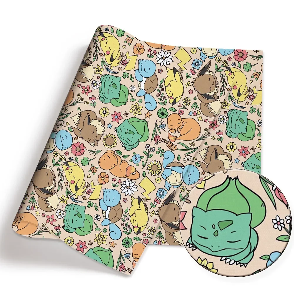 Pokemon Cartoon Fabric140*50cm - đánh giá và giá Sewing Production