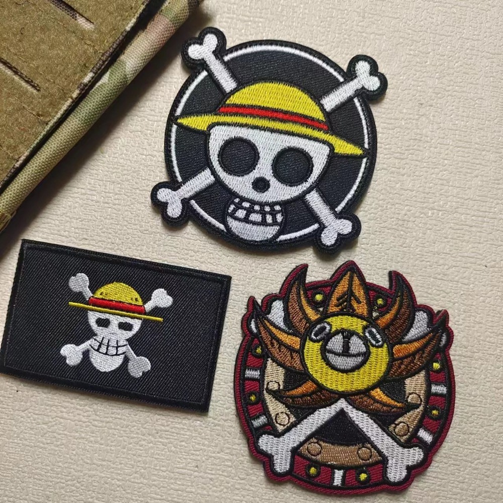 One Piece Cartoon sleeve patch - đánh giá và giá Velcro Sew On