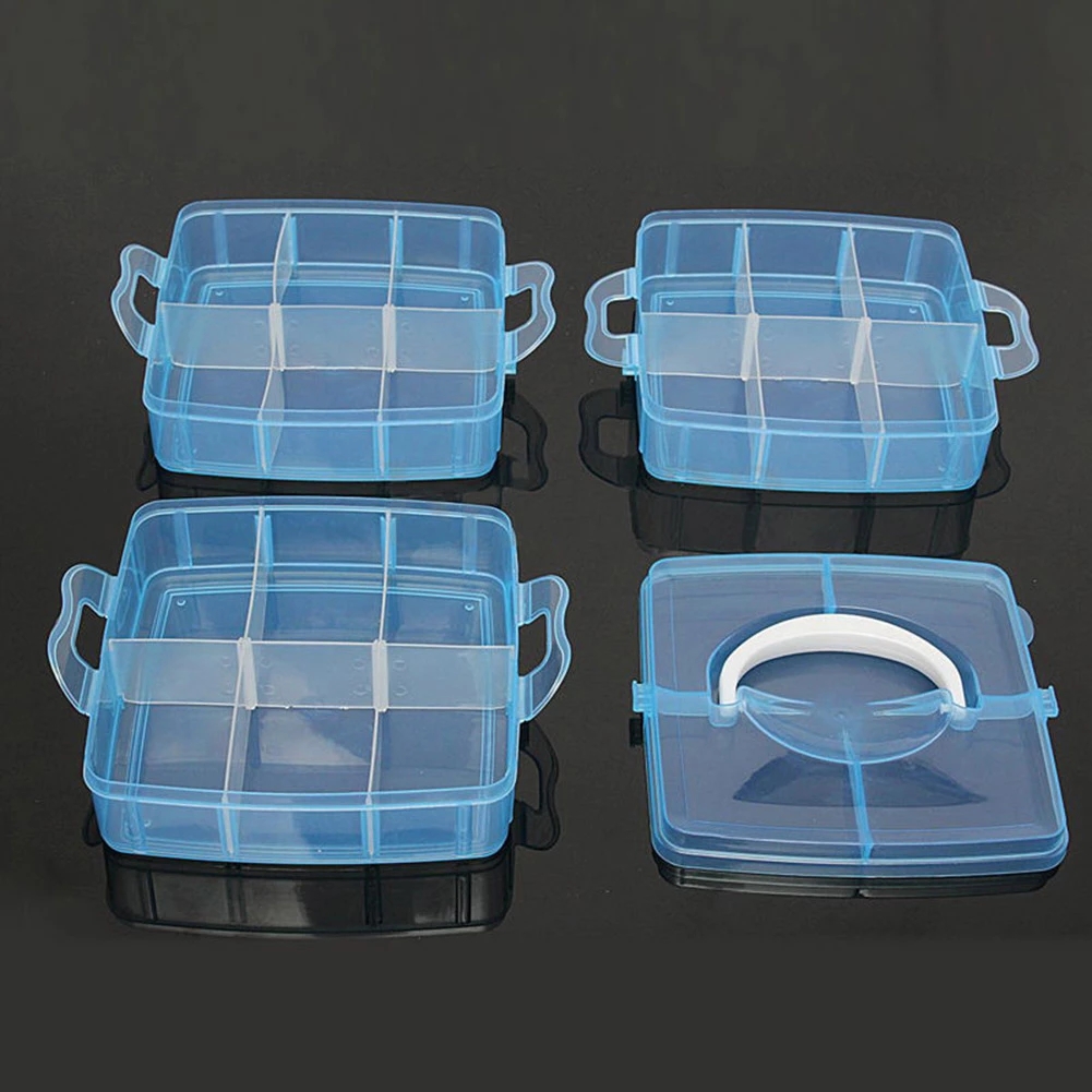 3 Lớp 18 Ngăn Nhựa Thêu Chỉ Hộ - đánh giá và giá Bobbin Organizer Box