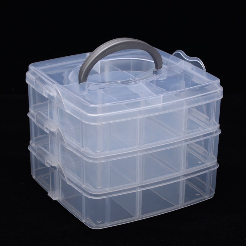 3 Lớp 18 Ngăn Nhựa Thêu Chỉ Hộ - đánh giá và giá Bobbin Organizer Box