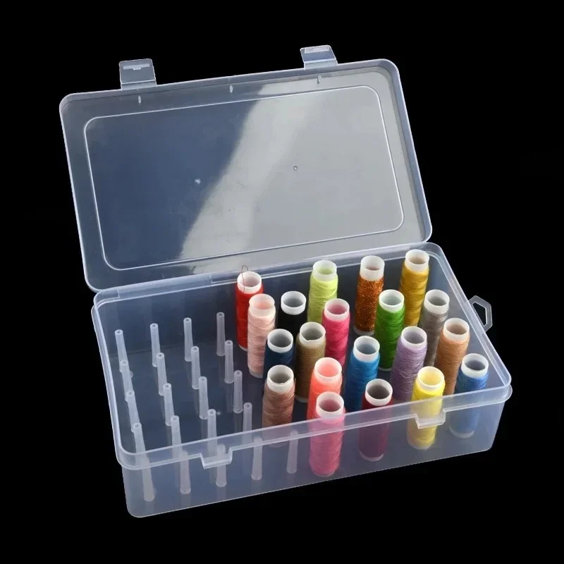 New Sewing Thread  Box 42 Piec - đánh giá và giá Bobbin Organizer Box
