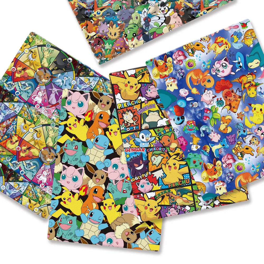 Pokemon Cartoon Fabric140*50cm - đánh giá và giá Sewing Production