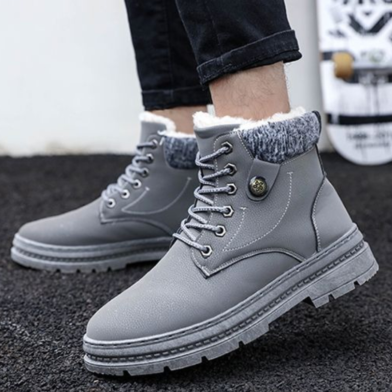 Men's Korean Casual Snow Boots - đánh giá và giá Sewing Fleece