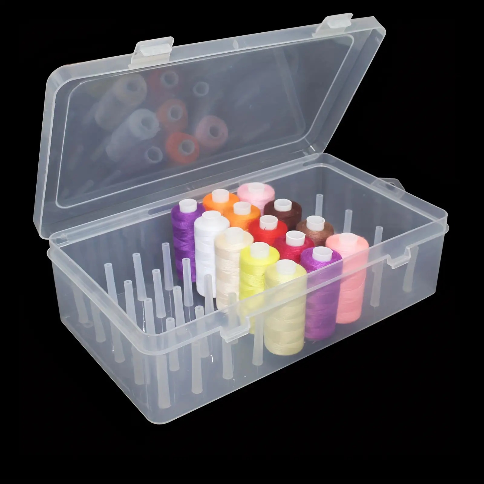 Clear Plastic Sewing Thread St - đánh giá và giá Bobbin Organizer Box