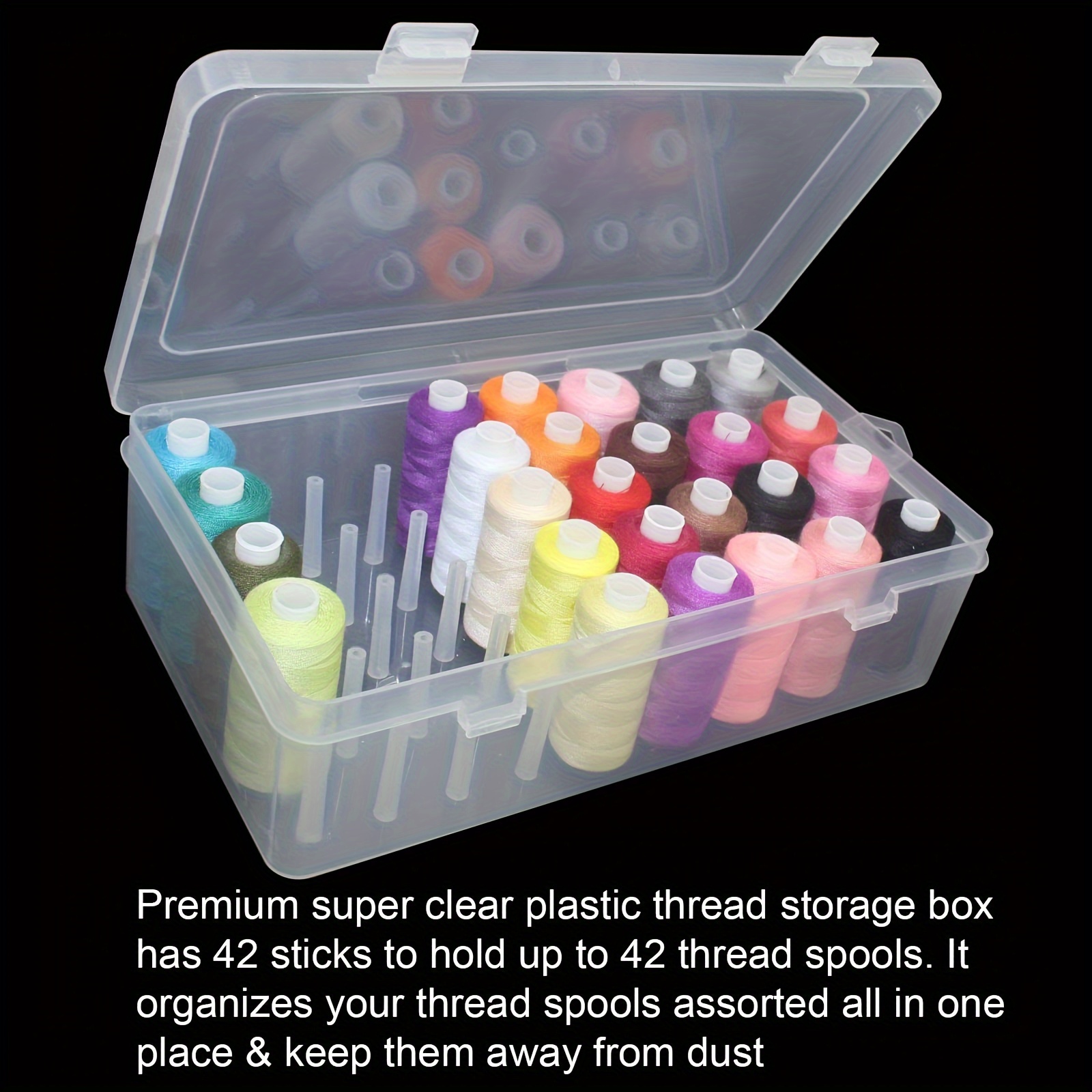 Clear Plastic Sewing Thread St - đánh giá và giá Bobbin Organizer Box