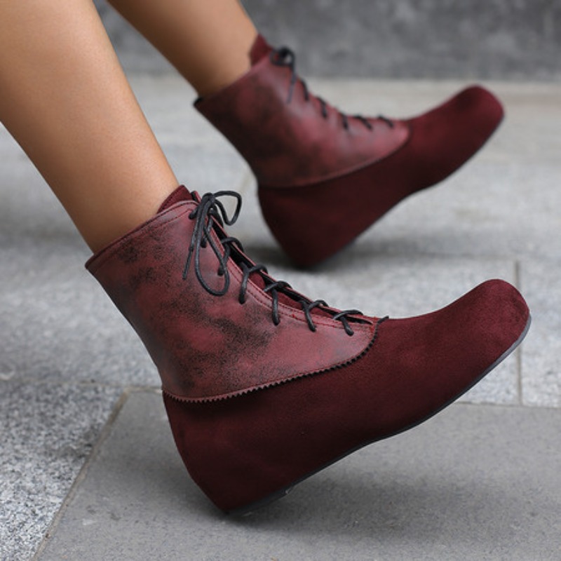 Big Size 50 Short Boot Female  - đánh giá và giá Sewing Fleece