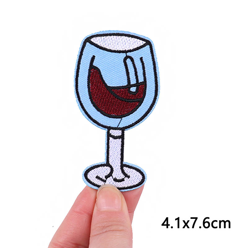 Wine Time Patches On Clothes E - đánh giá và giá Velcro Sew On