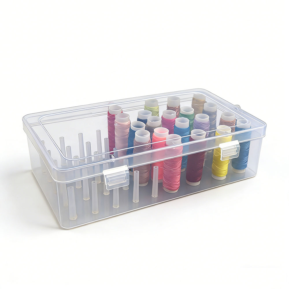 New sewing thread box, 42-comp - đánh giá và giá Bobbin Organizer Box