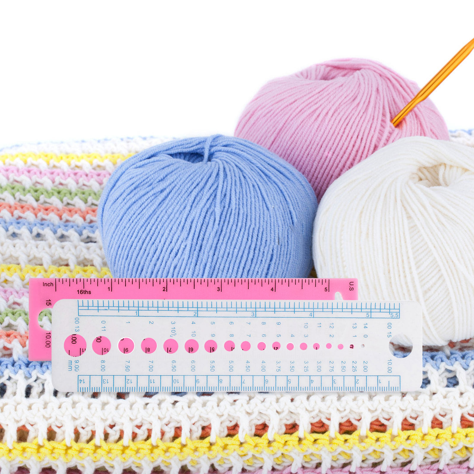 4Pcs Knitting Needle Gauge Too - đánh giá và giá Sewing Gauge Ruler