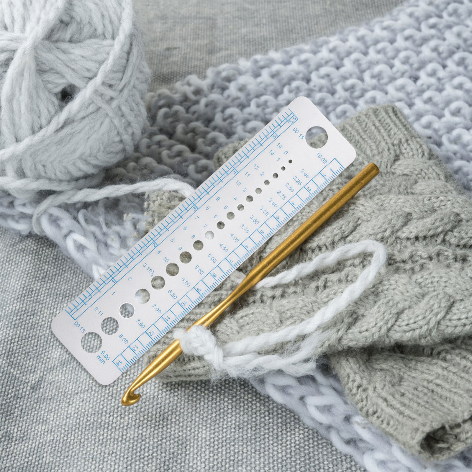 4Pcs Knitting Needle Gauge Too - đánh giá và giá Sewing Gauge Ruler