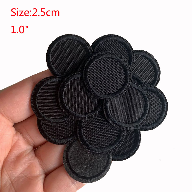 Bộ 5 Đen Tròn Miếng Dán Cho Qu - đánh giá và giá Velcro Sew On