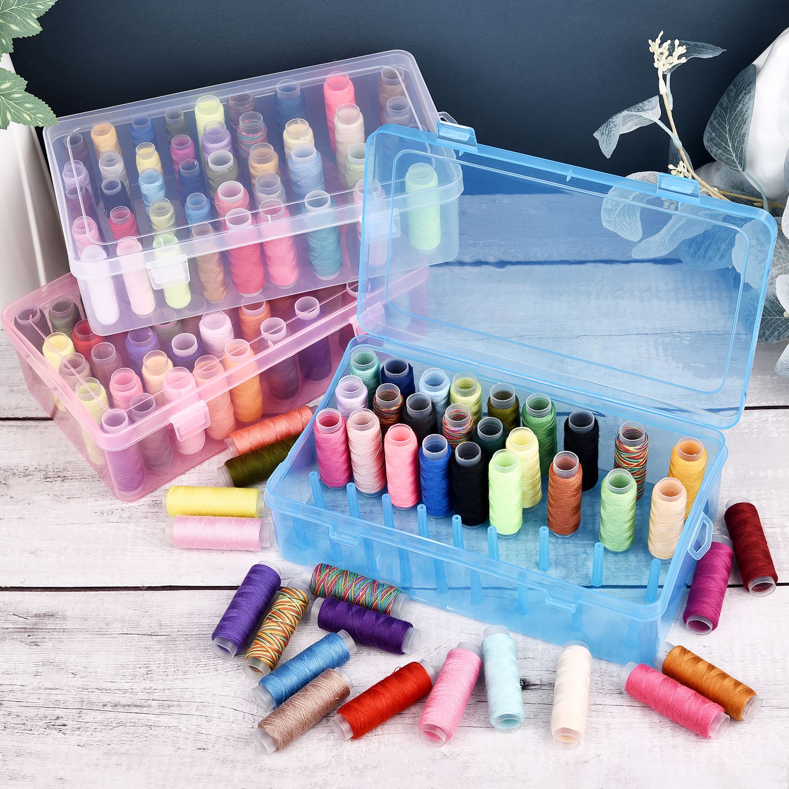 42 Axis Sewing Threads Box Bob - đánh giá và giá Bobbin Organizer Box