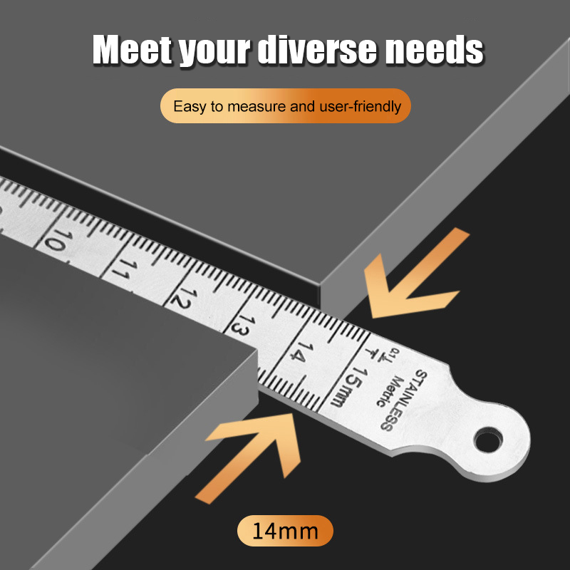 1-15mm Stainless Steel Taper G - đánh giá và giá Seam Gauge Metal