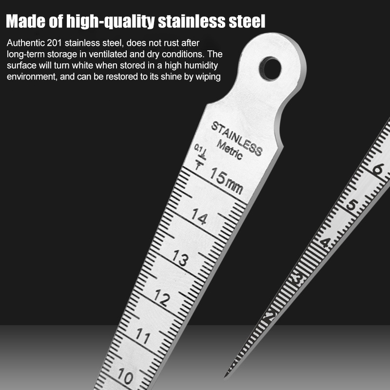 1-15mm Stainless Steel Taper G - đánh giá và giá Seam Gauge Metal