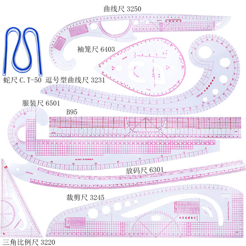 9Pcs Bộ Đường May Đo Thước Bộ  - đánh giá và giá Sewing Gauge Ruler