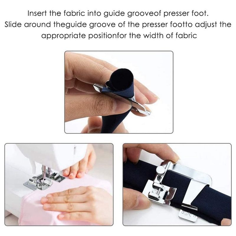 AA63 HOT 6 Pcs Rolled Hem Pres - đánh giá và giá Sewing Roll
