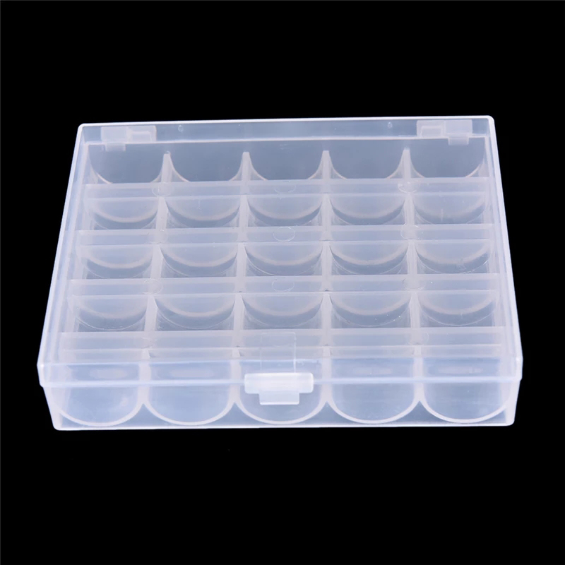 25 Spools Empty Bobbins Case O - đánh giá và giá Bobbin Organizer Box