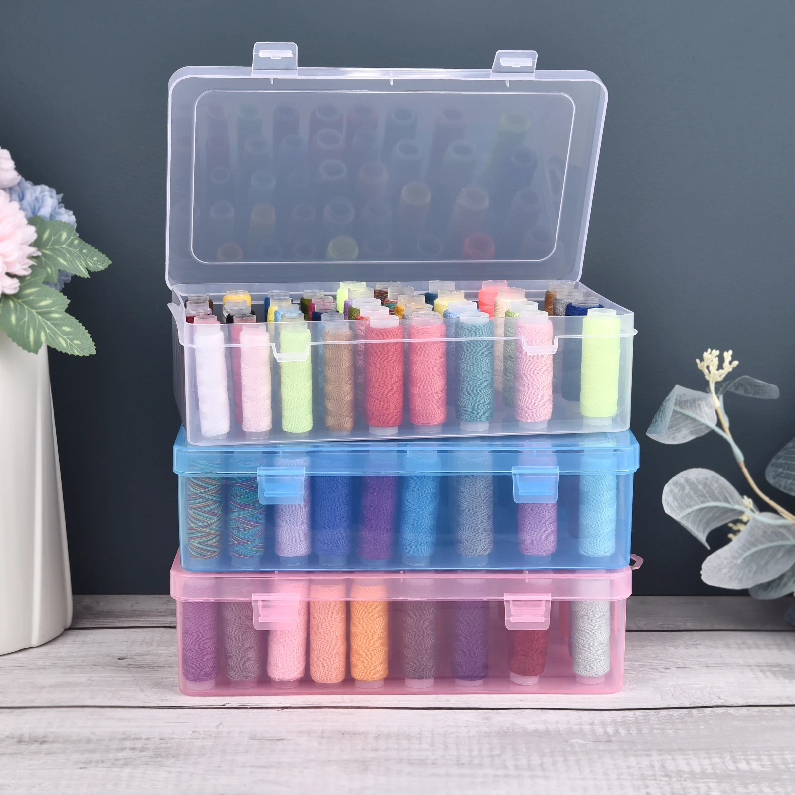 New 24 Grids Spool Organizer/4 - đánh giá và giá Bobbin Organizer Box