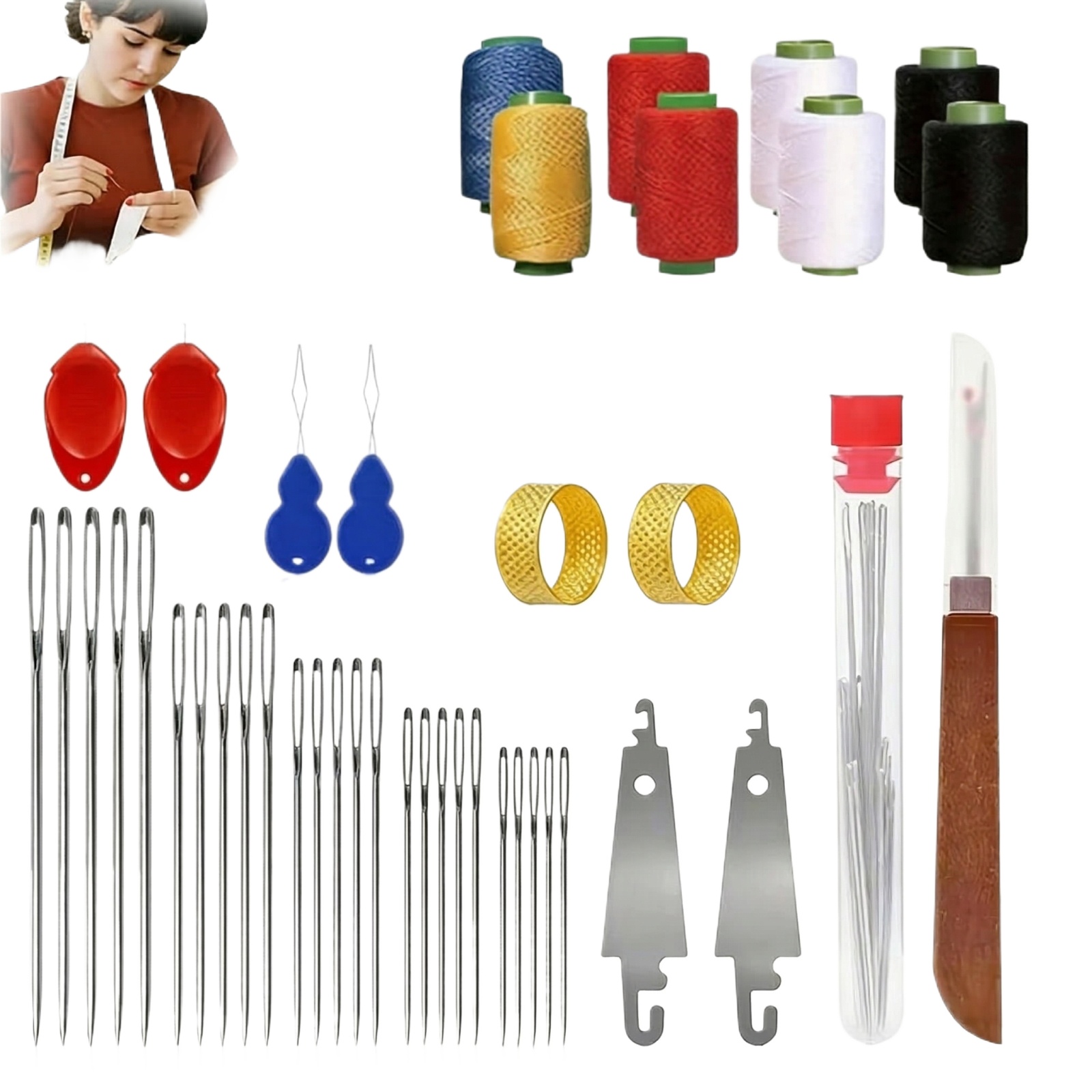 43pcs Big Eye Sewing Needle Ki - đánh giá và giá Sewing Kit