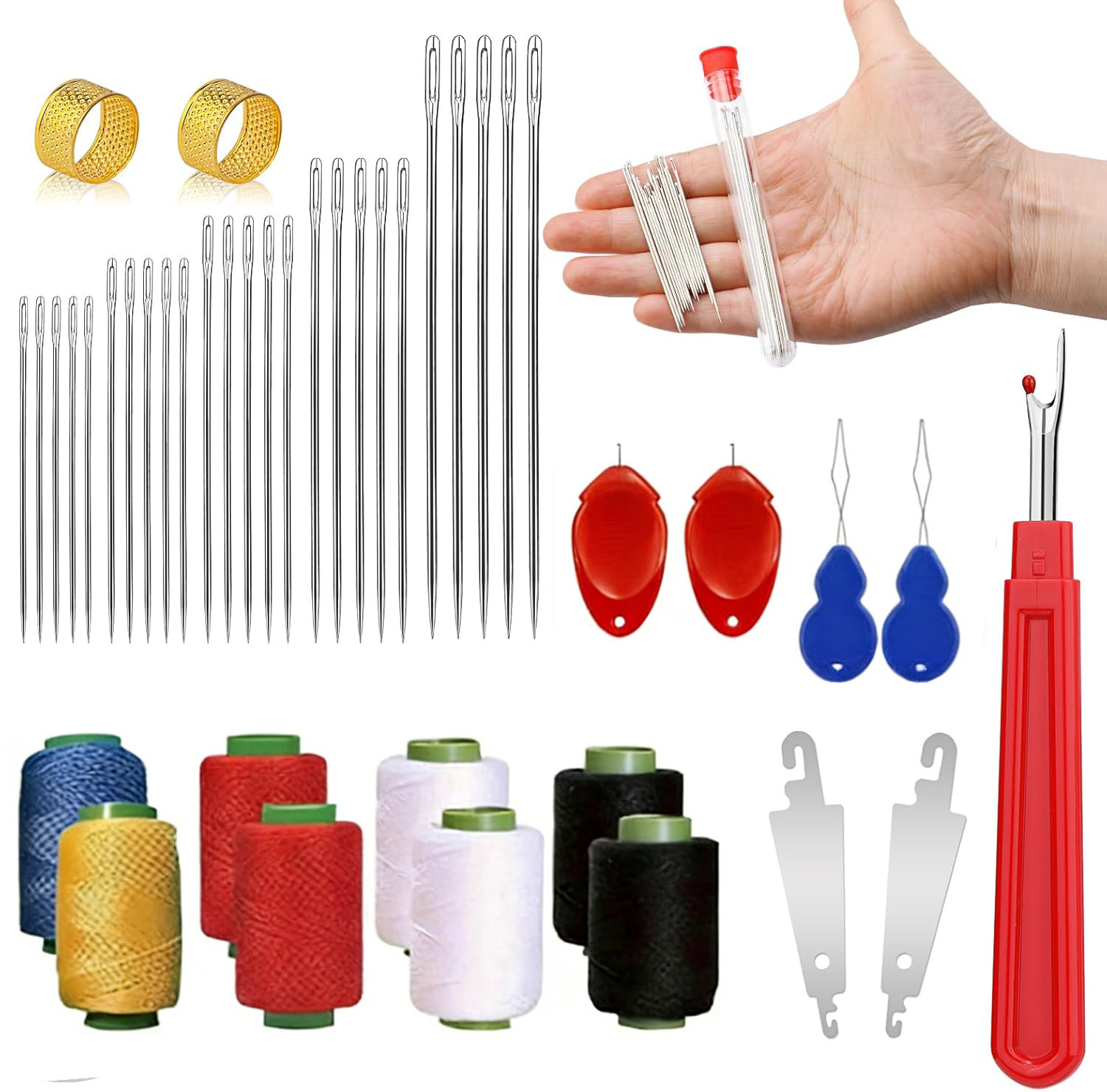 43pcs Big Eye Sewing Needle Ki - đánh giá và giá Sewing Kit