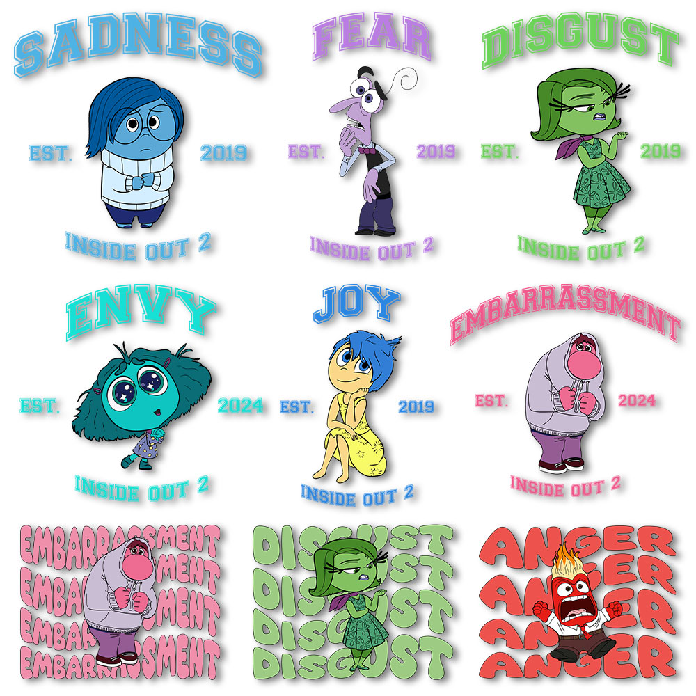 Inside Out Iron on Decals Heat - đánh giá và giá Velcro Sew On