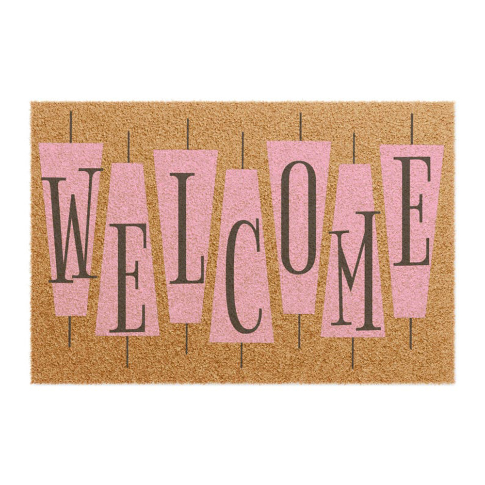 Retro Pink Cute Doormat Welcom - đánh giá và giá Century Textile & Sewing Supply Saskatoon Sk
