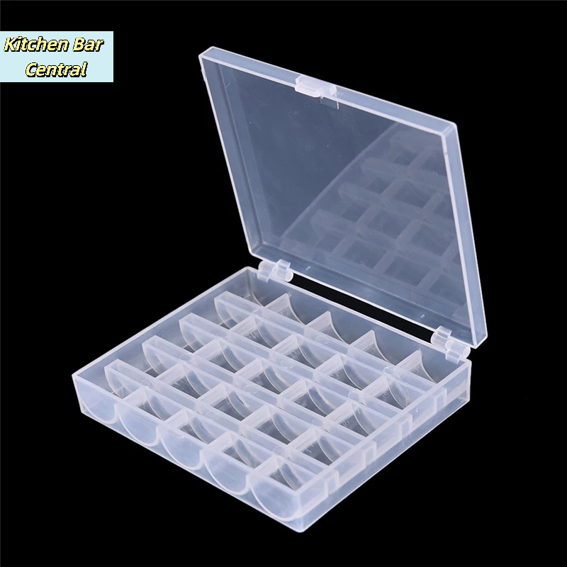 【25 Spools Empty Bobbins Sewin - đánh giá và giá Bobbin Organizer Box