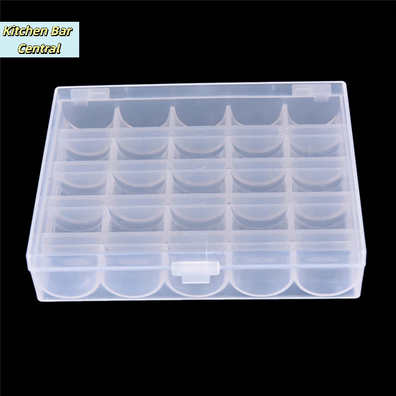 【25 Spools Empty Bobbins Sewin - đánh giá và giá Bobbin Organizer Box