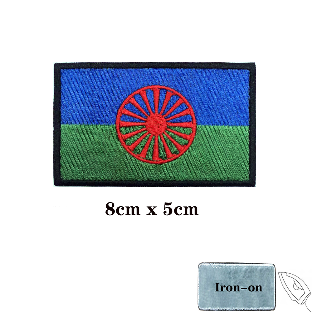 Rom Giang Hồ Quốc Kỳ Romani Mi - đánh giá và giá Velcro Sew On