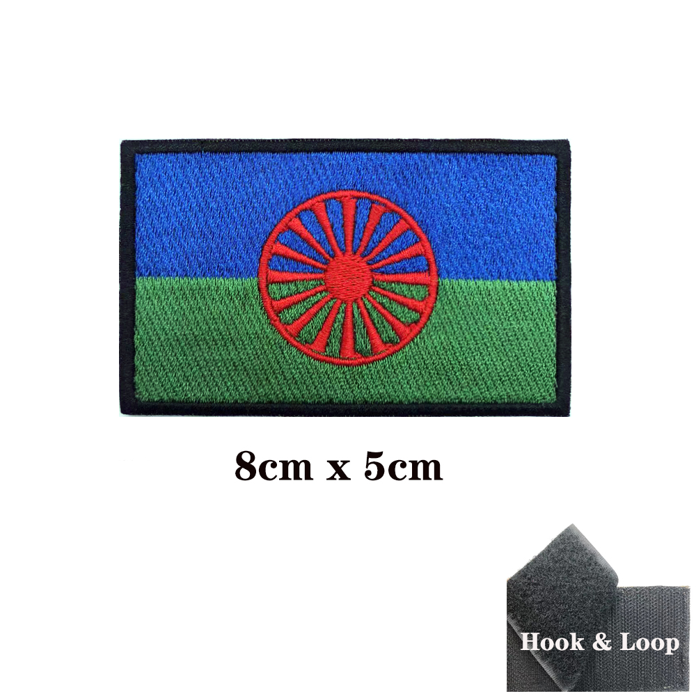 Rom Giang Hồ Quốc Kỳ Romani Mi - đánh giá và giá Velcro Sew On