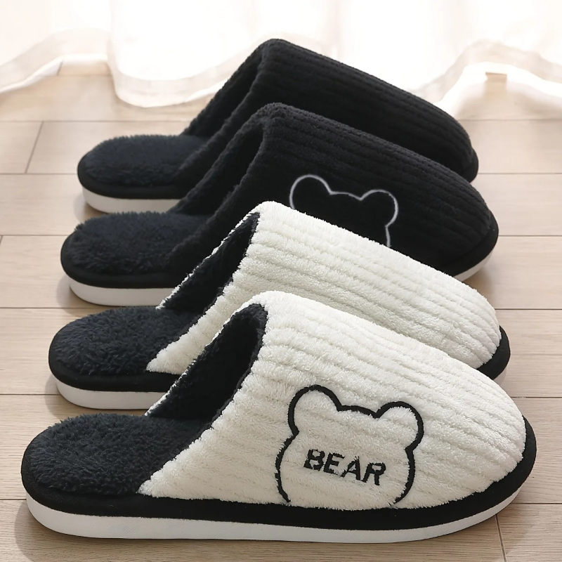 Winter Warm Plush Slippers Men - đánh giá và giá Sewing Fleece